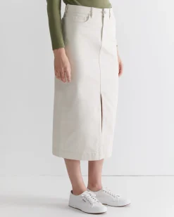 Sale Sportscraft Gabi Midi Skirt in Ecru