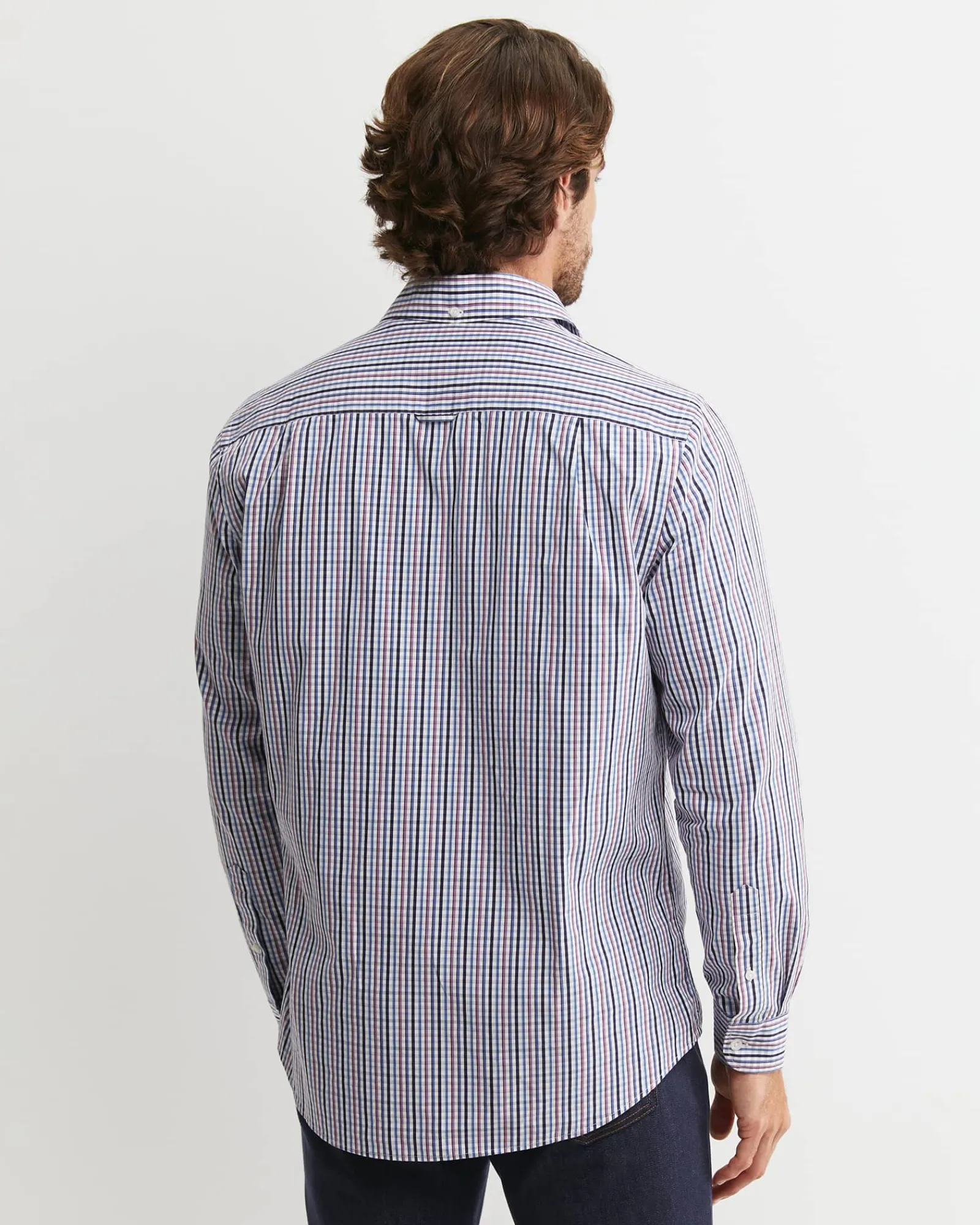 Outlet Sportscraft Gibson Long Sleeve Check Shirt in Fig