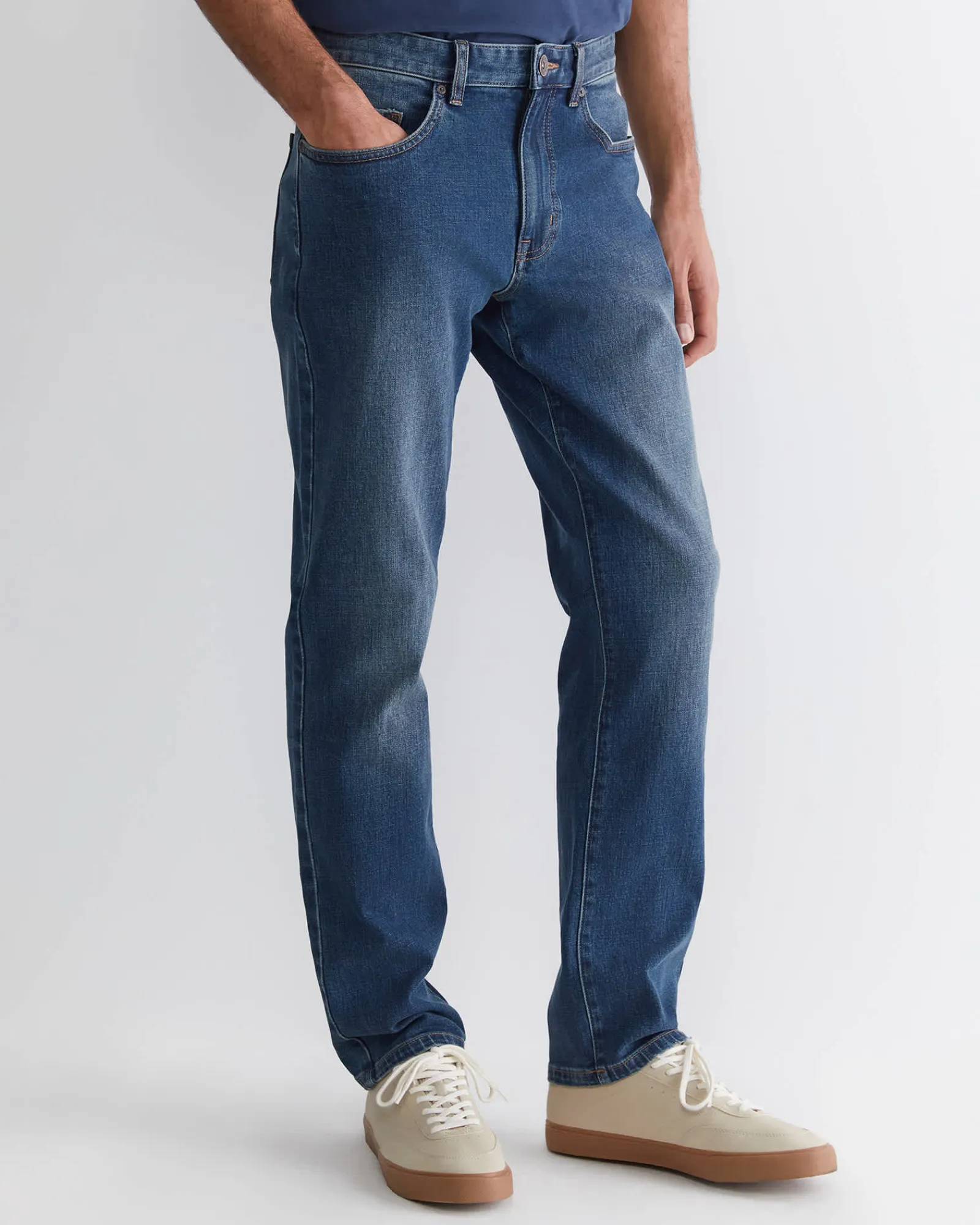 New Sportscraft Grayson Straight Jean in Vintage Wash VintageWash
