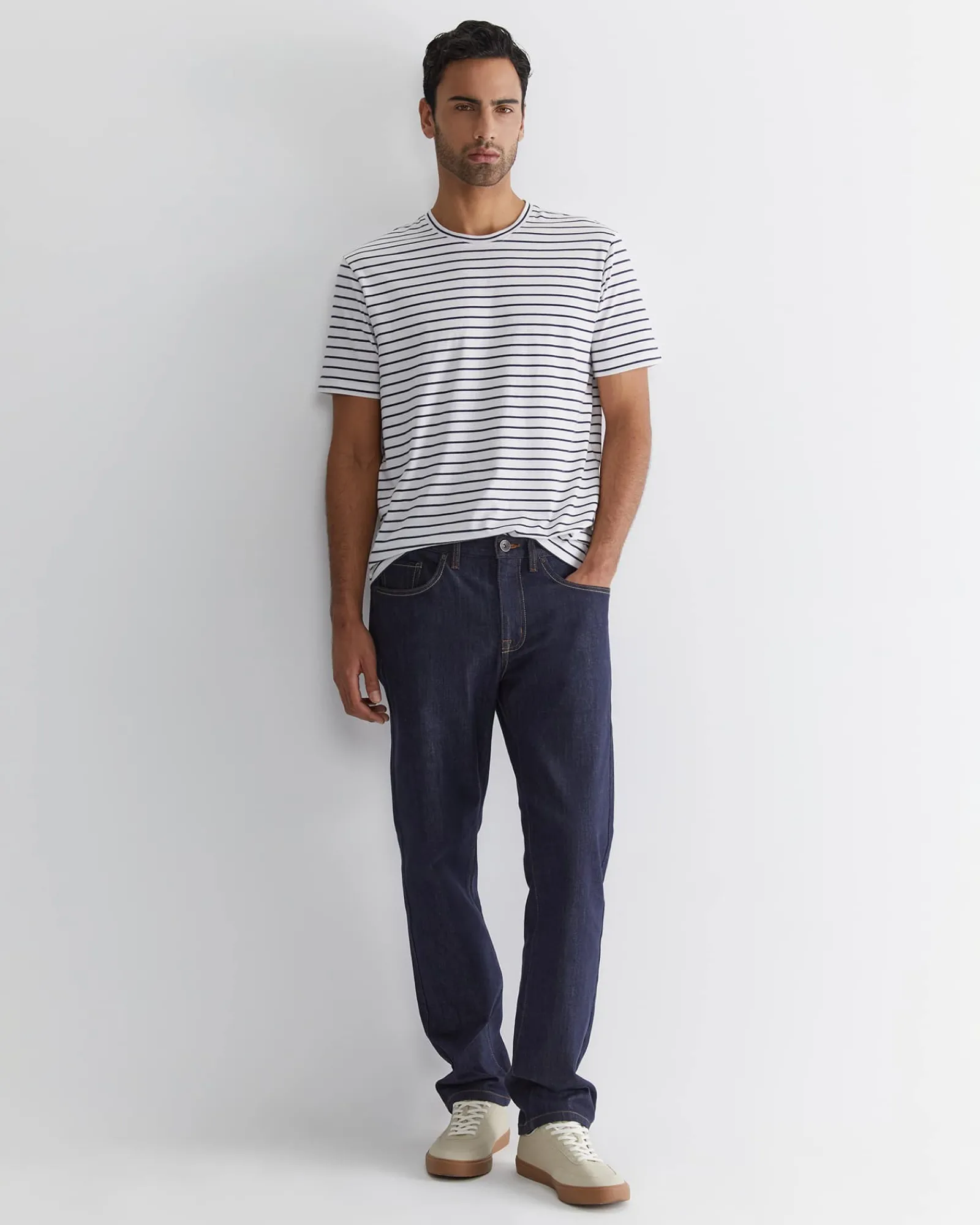 Sale Sportscraft Grayson Straight Jean in Raw Indigo RawIndigo