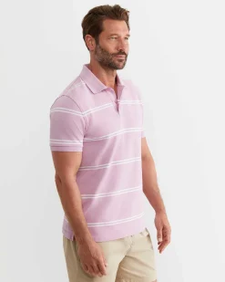 Discount Sportscraft Hall Polo in Dusty Pink DustyPink