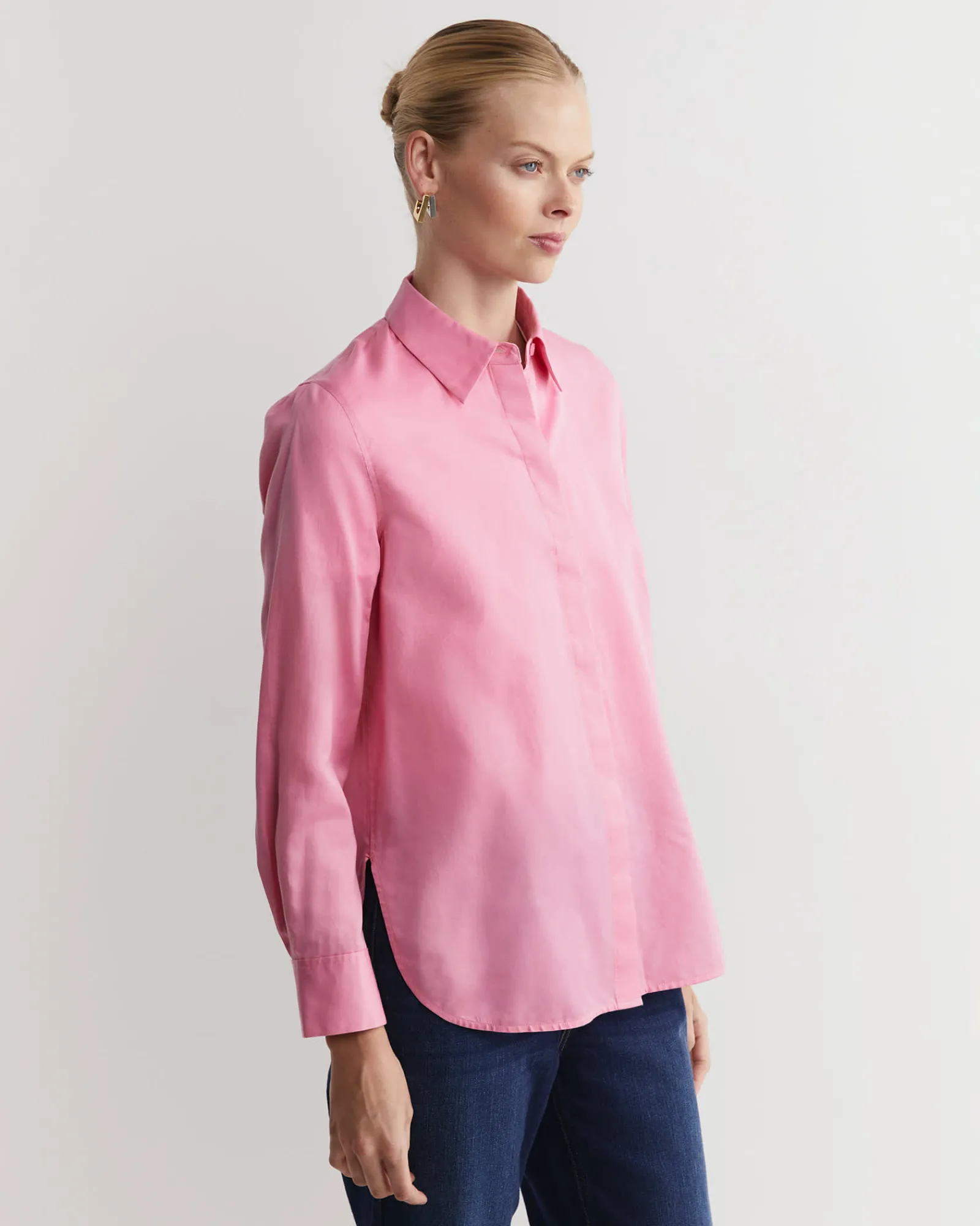 Hot Sportscraft Hannah Cotton Silk Shirt in Roseberry