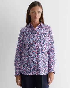 Best Sportscraft Harlow Georgina Relaxed Shirt in Pink Multi PinkMulti