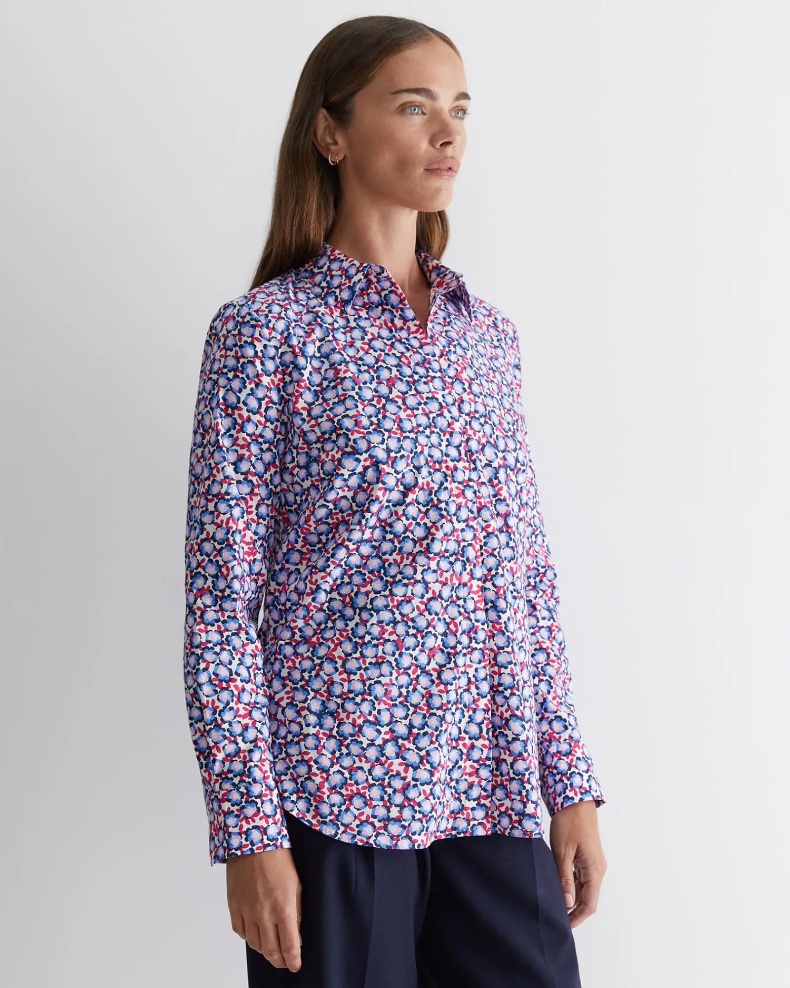 Best Sportscraft Harlow Georgina Relaxed Shirt in Pink Multi PinkMulti