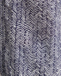 Best Sportscraft Harriet Cotton Silk Shirt in Navy Multi NavyMulti