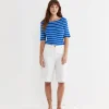 Clearance Sportscraft Heidi Boat Neck Half Sleeve Tee in Bluewhite Blue/white