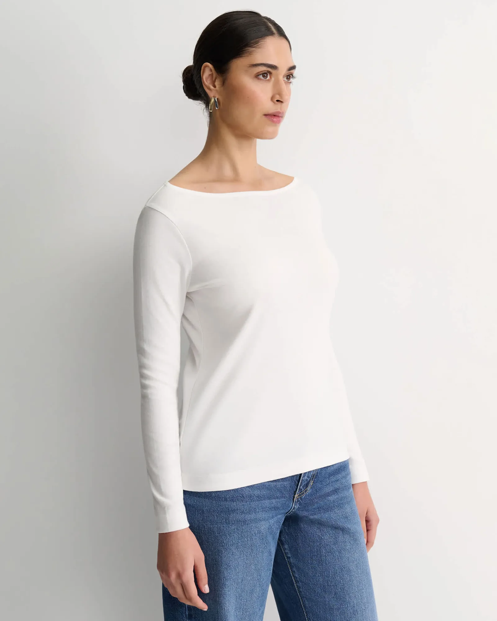 Best Sportscraft Heidi Long Sleeve Rib Tee in White