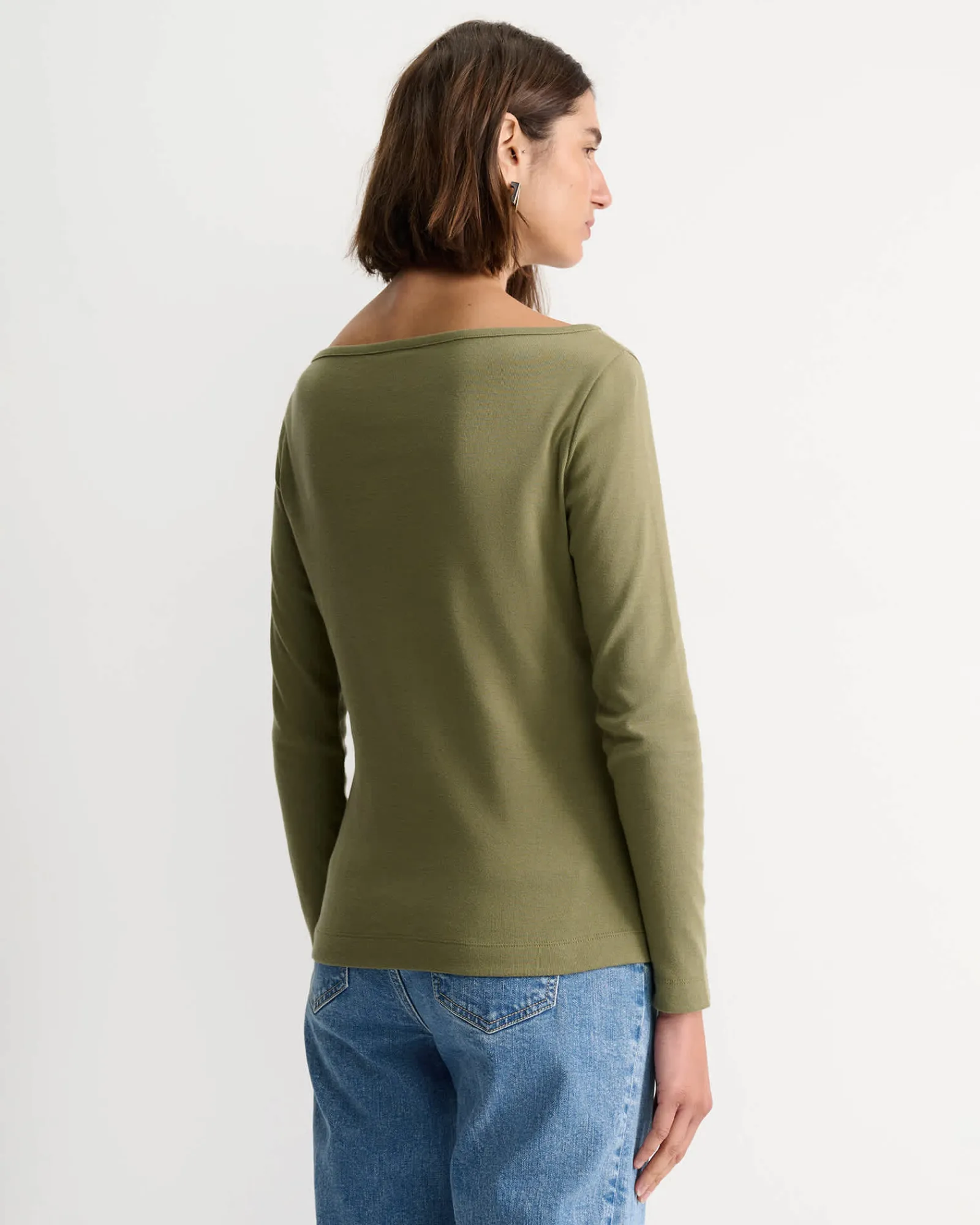 Discount Sportscraft Heidi Long Sleeve Rib Tee in Khaki