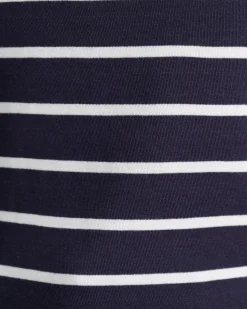 Fashion Sportscraft Heidi Long Sleeve Rib Tee in Navywhite Navy/white