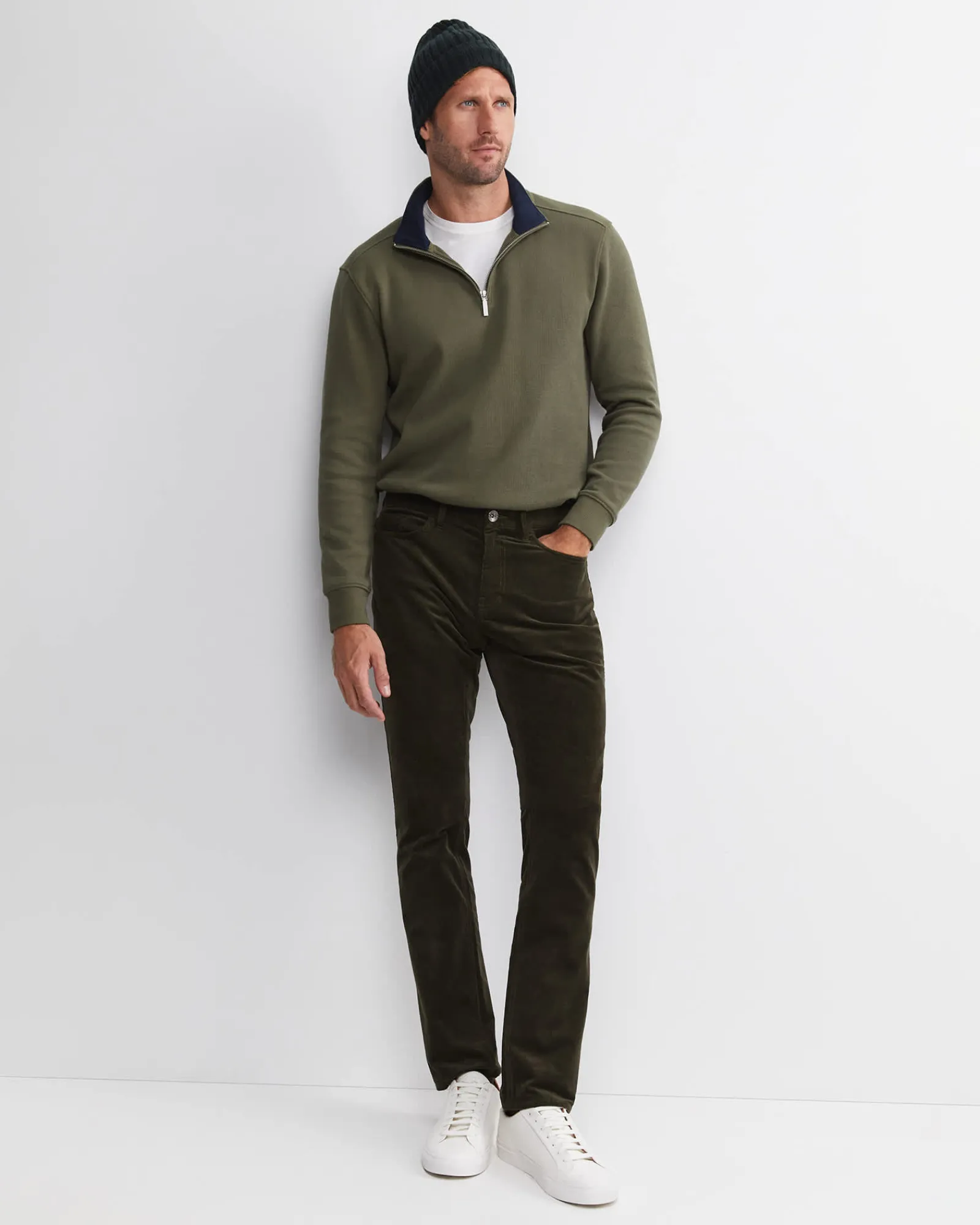 Fashion Sportscraft Hudson Straight Leg Cord in Khaki