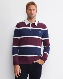 Best Sportscraft Hugh Long Sleeve Rugby in Burgundy