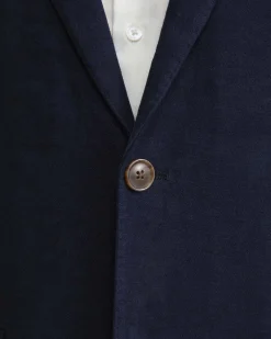 Online Sportscraft Italian Moleskin Blazer in Navy
