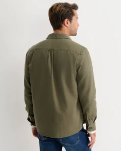 Clearance Sportscraft Jack Overshirt in Dark Khaki DarkKhaki