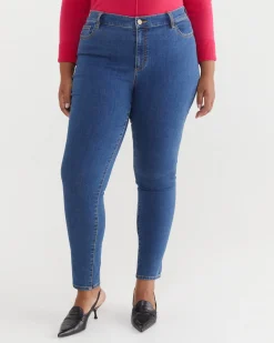 New Sportscraft Jackie High Waist Skinny Jean in Mid Wash MidWash