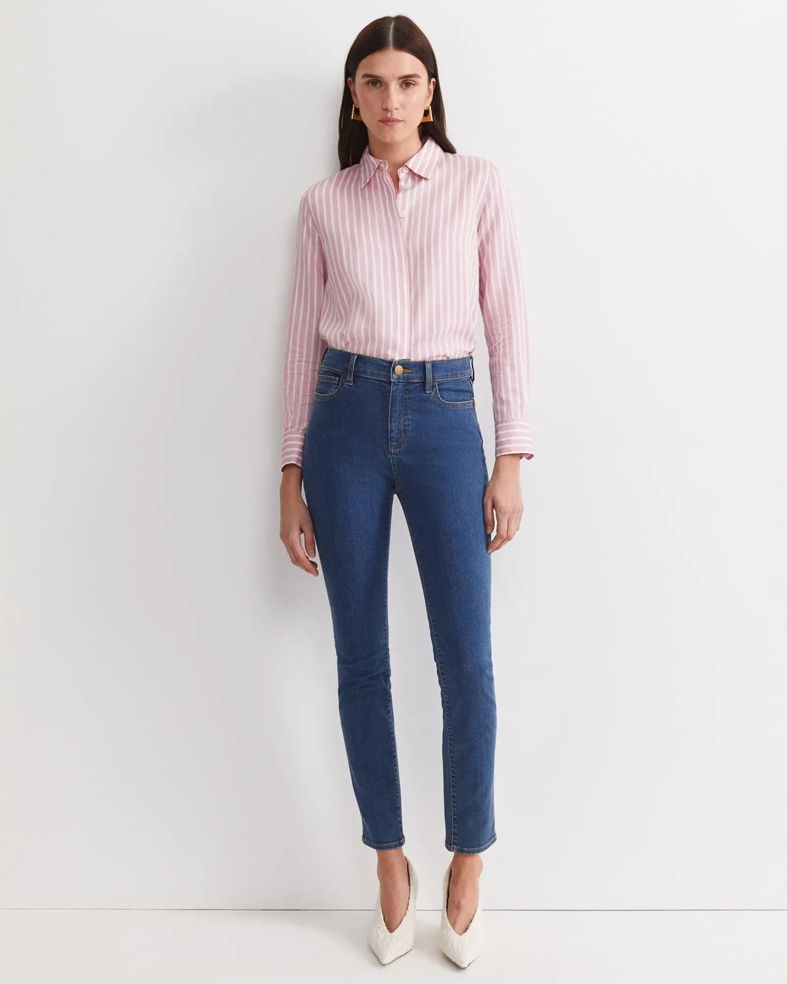 Clearance Sportscraft Jackie High Waist Skinny Jean in Mid Wash MidWash