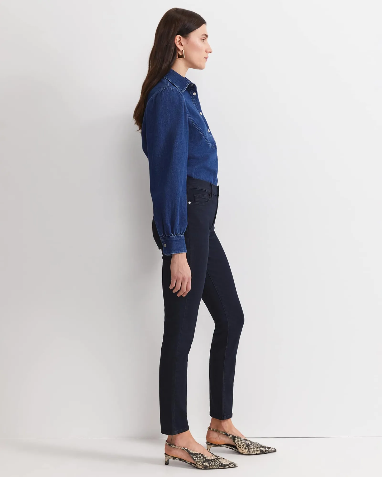 New Sportscraft Jackie High Waist Skinny Jean in Dark Wash DarkWash