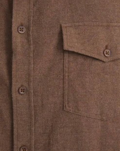 Best Sportscraft Jarron Long Sleeve Shirt in Cafe Melange CafeMelange