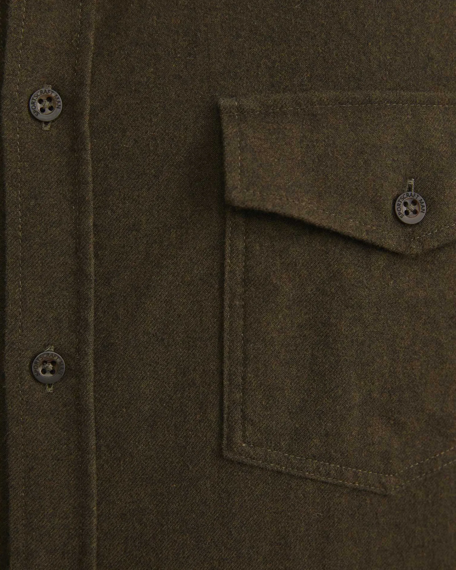 New Sportscraft Jarron Long Sleeve Shirt in Khaki Melange KhakiMelange