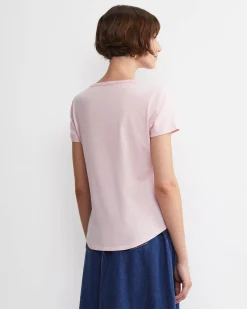 Online Sportscraft Joanna Cotton Melange Tee in Pink Melange PinkMelange