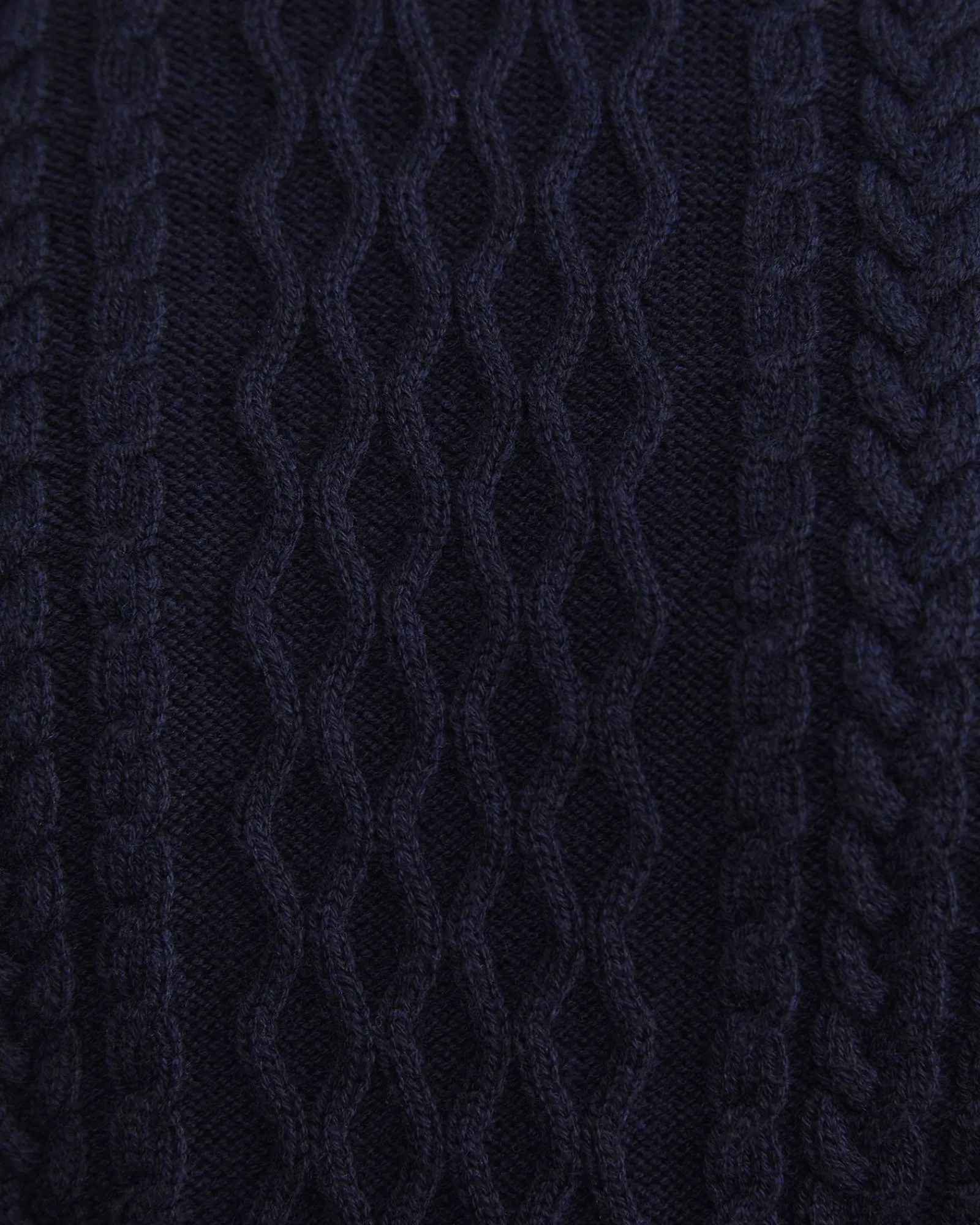 Sale Sportscraft Joshua Cable Crew Knit in Navy Melange NavyMelange