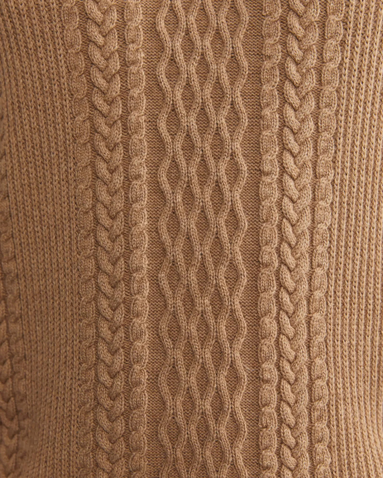 Hot Sportscraft Joshua Cable Crew Knit in Toffee