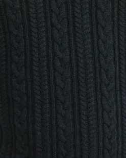 Best Sportscraft Joshua Cable Quarter Zip Knit in Forest