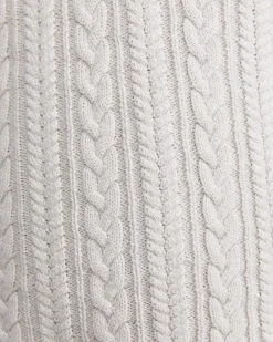 Sale Sportscraft Joshua Cable Quarter Zip Knit in Oatmeal
