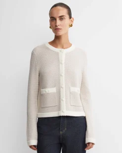 Hot Sportscraft Joyce Merino Wool Cardigan in Chalk