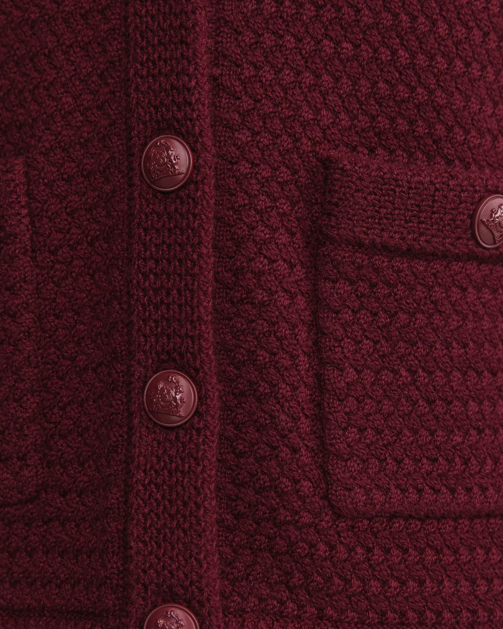 Discount Sportscraft Joyce Merino Wool Cardigan in Wine