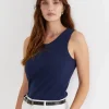 Sale Sportscraft Julia Rib Tank in Navy