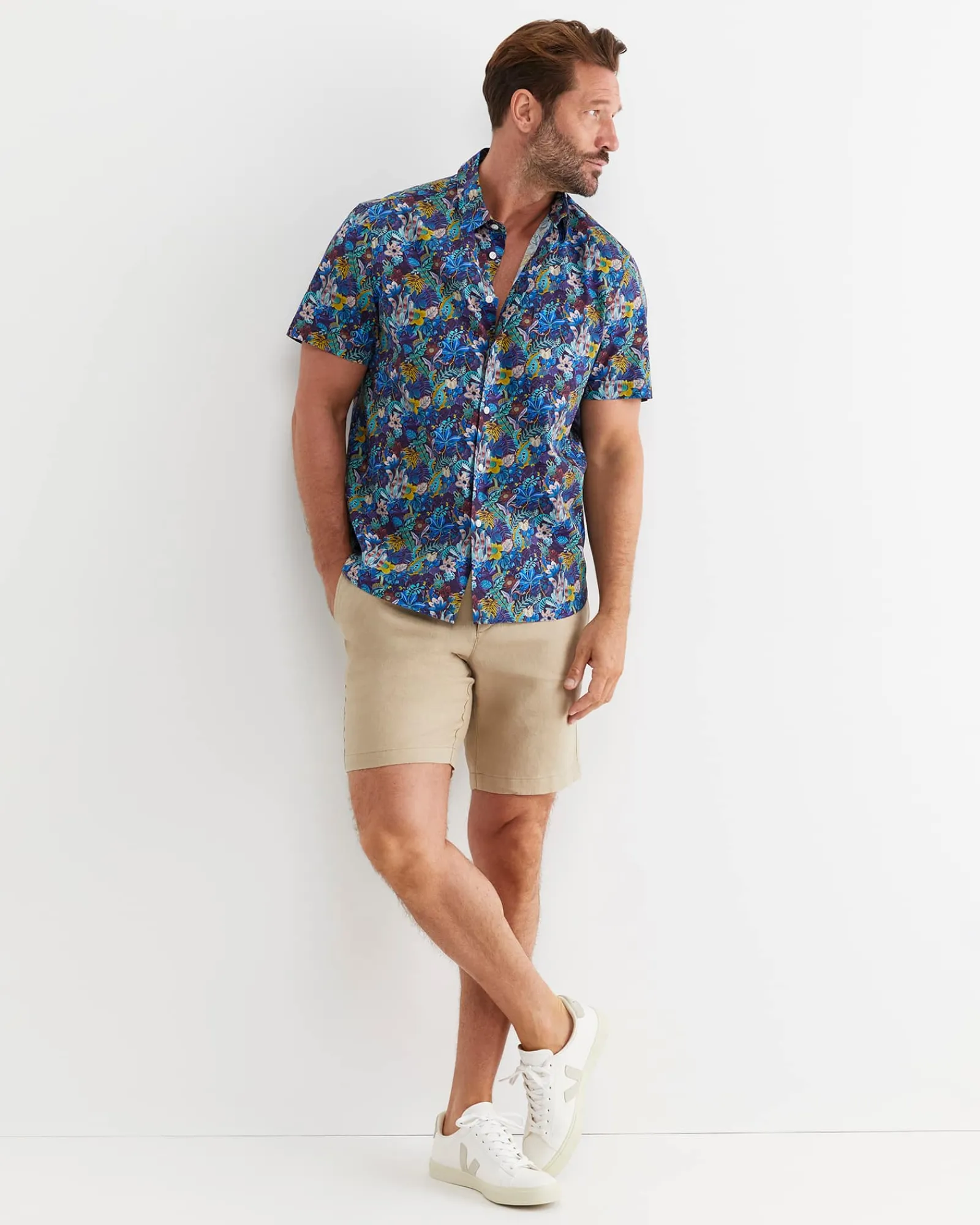 Fashion Sportscraft Kip Short Sleeve Liberty Shirt in Multi