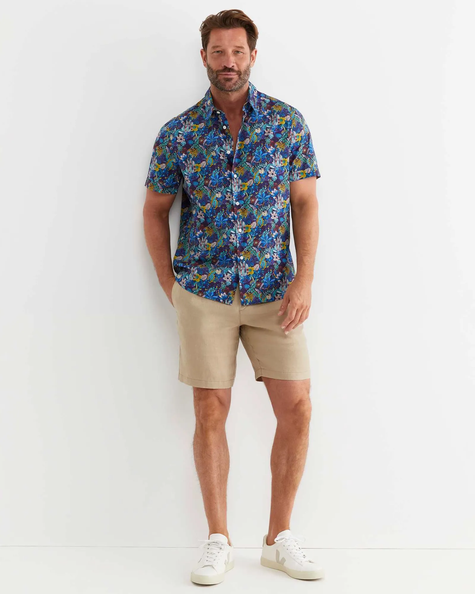 Fashion Sportscraft Kip Short Sleeve Liberty Shirt in Multi