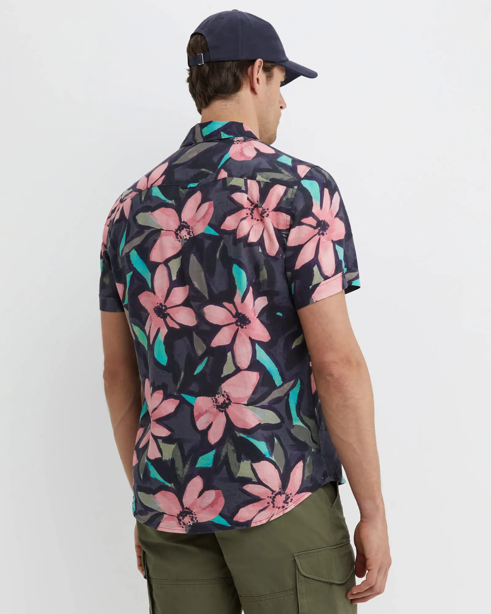 New Sportscraft Lane Print Shirt in Green