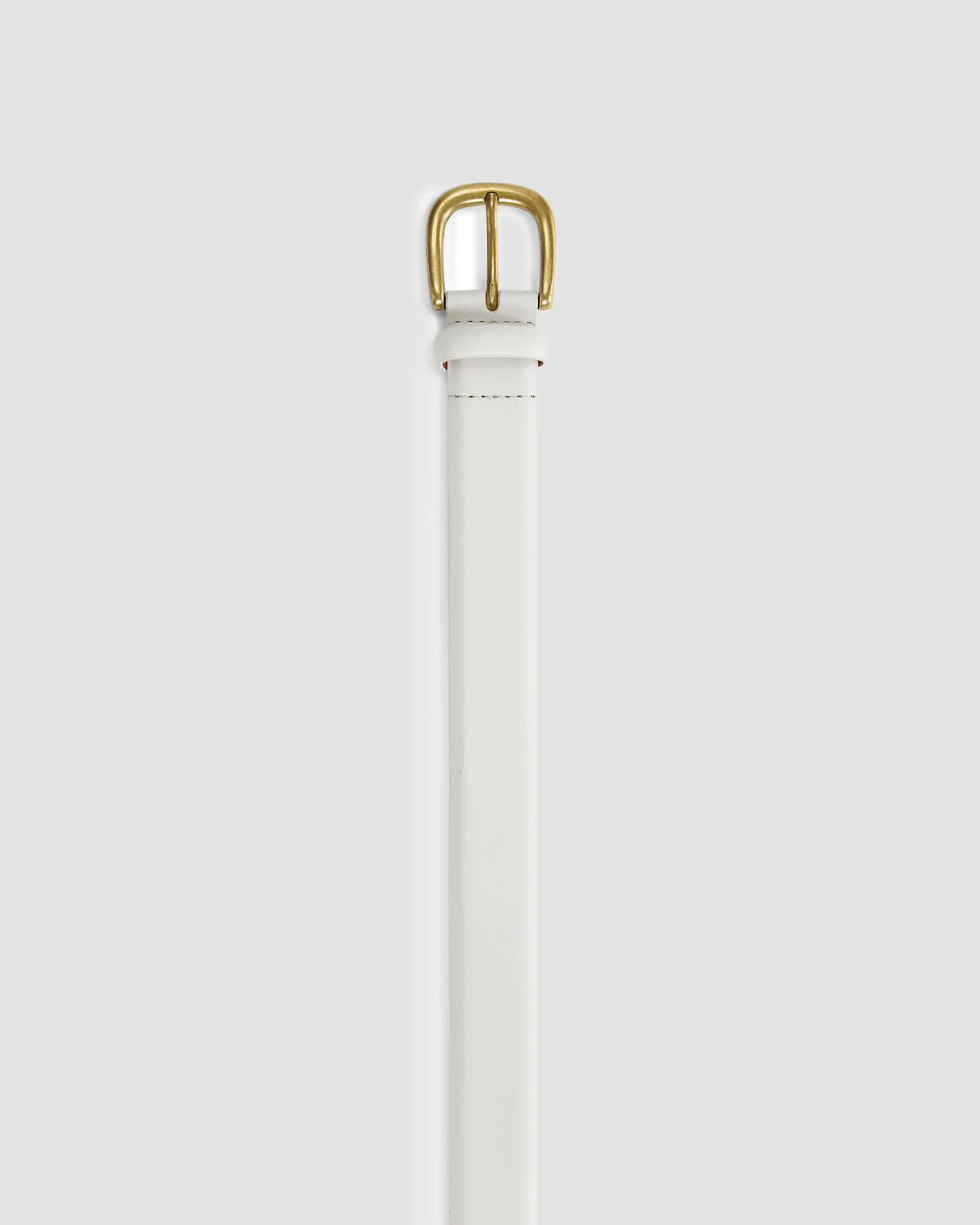 Outlet Sportscraft Lara Buckle Leather Belt in Ivory