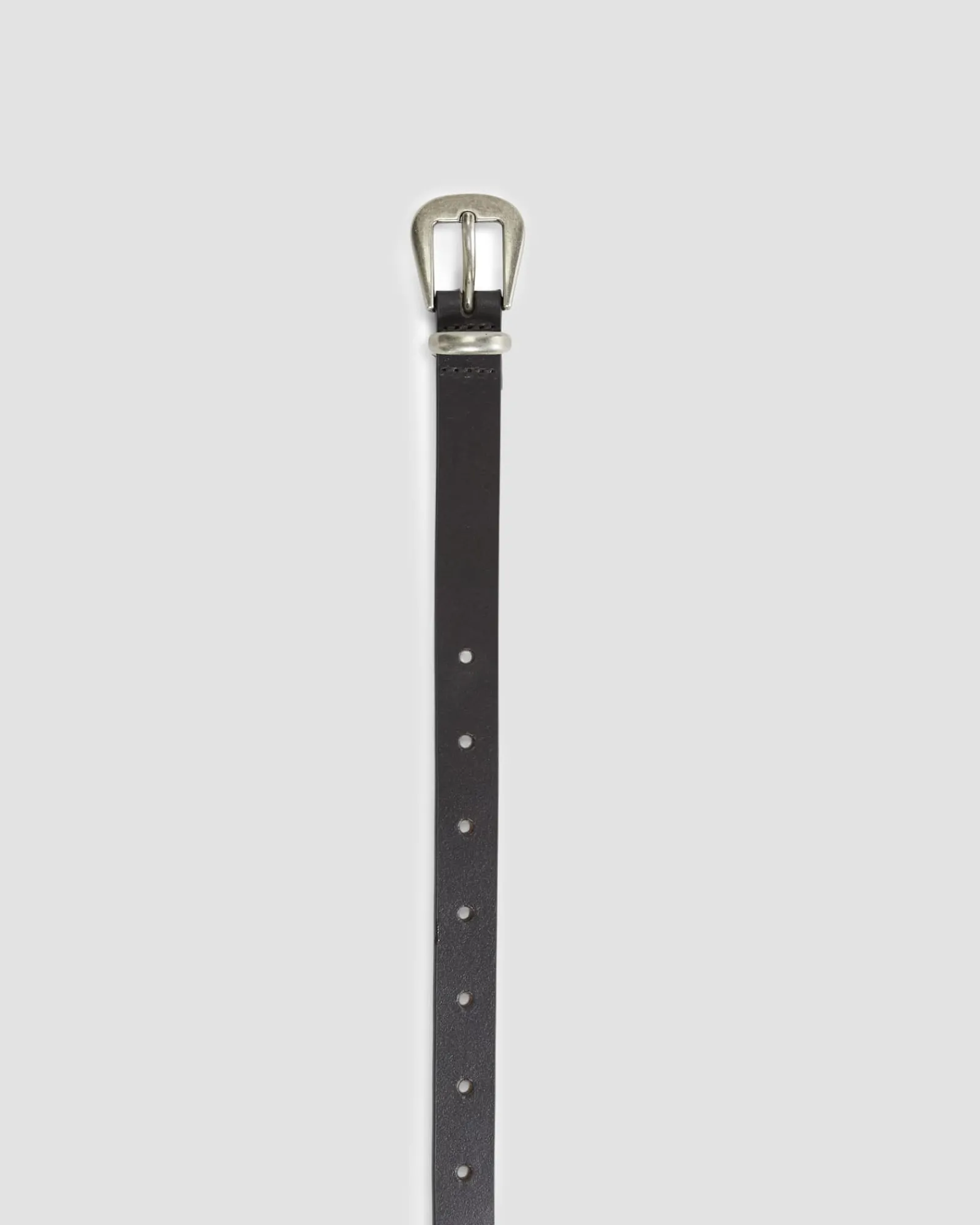 New Sportscraft Lara Slim Leather Belt in Chocolate