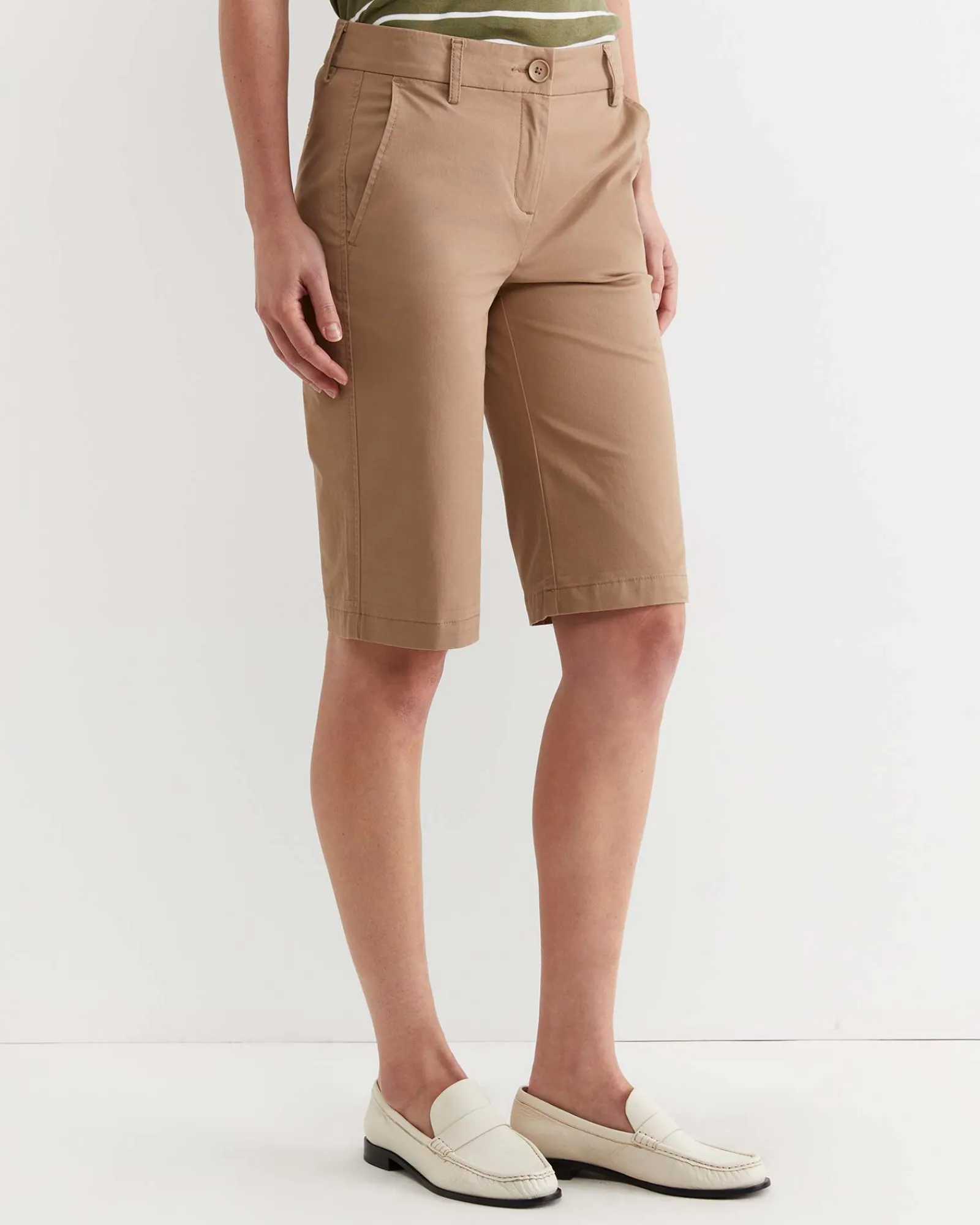 Clearance Sportscraft Laura Chino Short in Tan