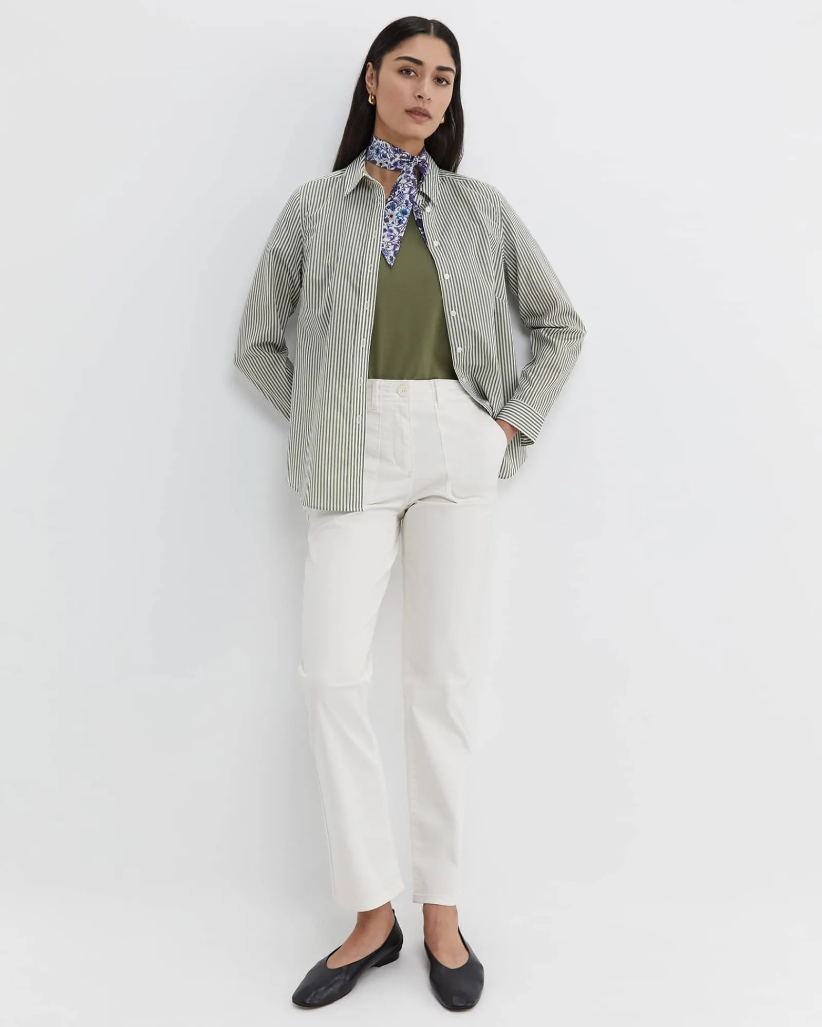 Outlet Sportscraft Laura Pocket Pant in Milk