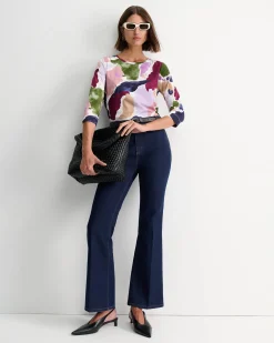 Clearance Sportscraft Leah Mercerised Tee in Multi