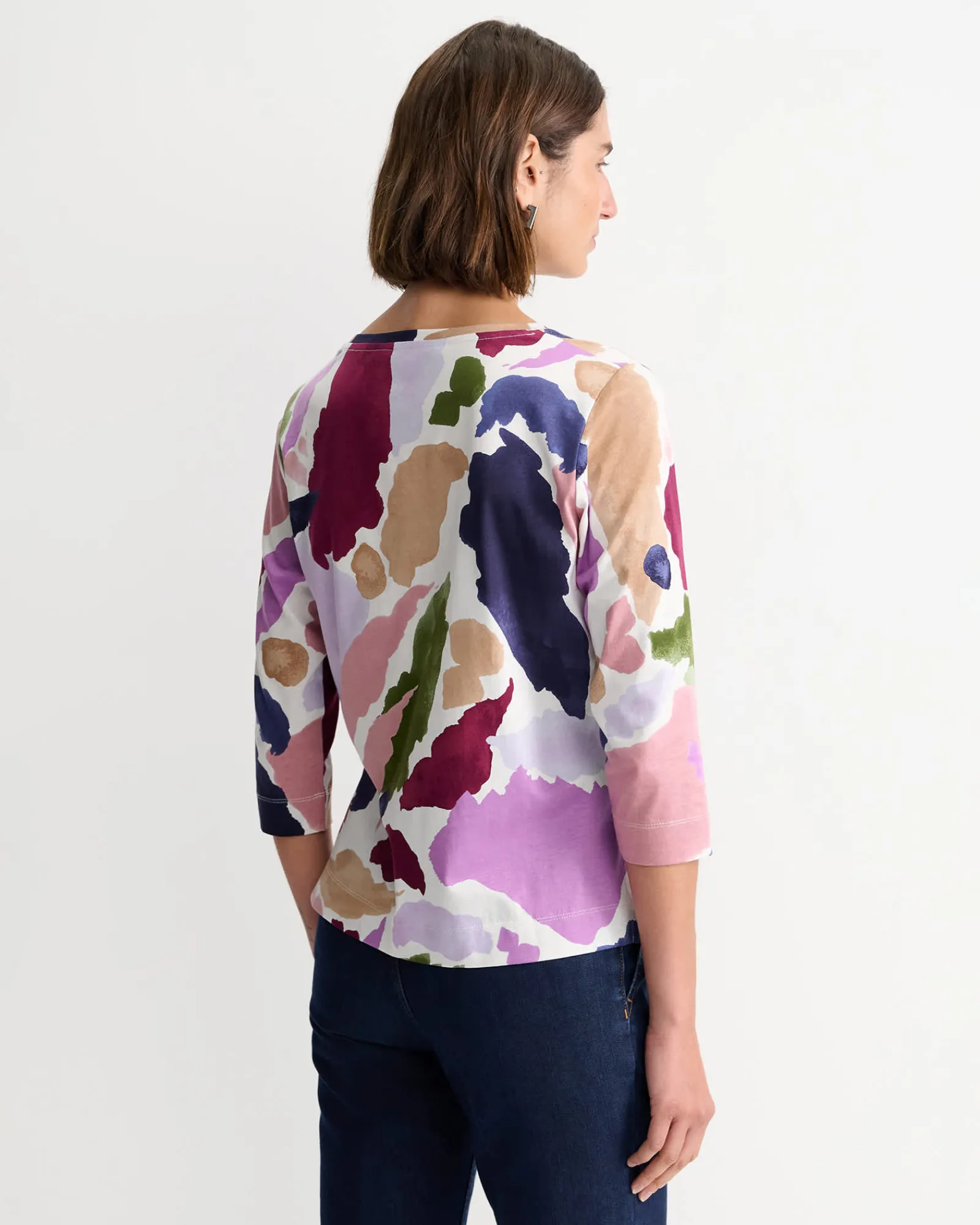 Clearance Sportscraft Leah Mercerised Tee in Multi