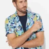 Discount Sportscraft Lee Liberty Regular Shirt in Navy Multi NavyMulti