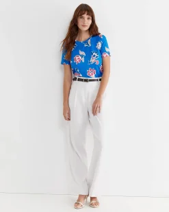 Hot Sportscraft Leighton Liberty Tee in Blue Multi BlueMulti