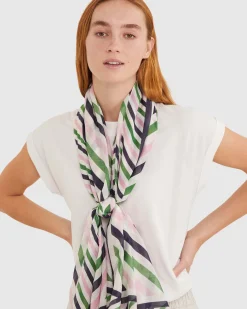 Hot Sportscraft Lexi Cotton Silk Sarong in Green