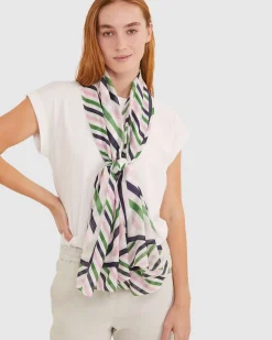 Hot Sportscraft Lexi Cotton Silk Sarong in Green
