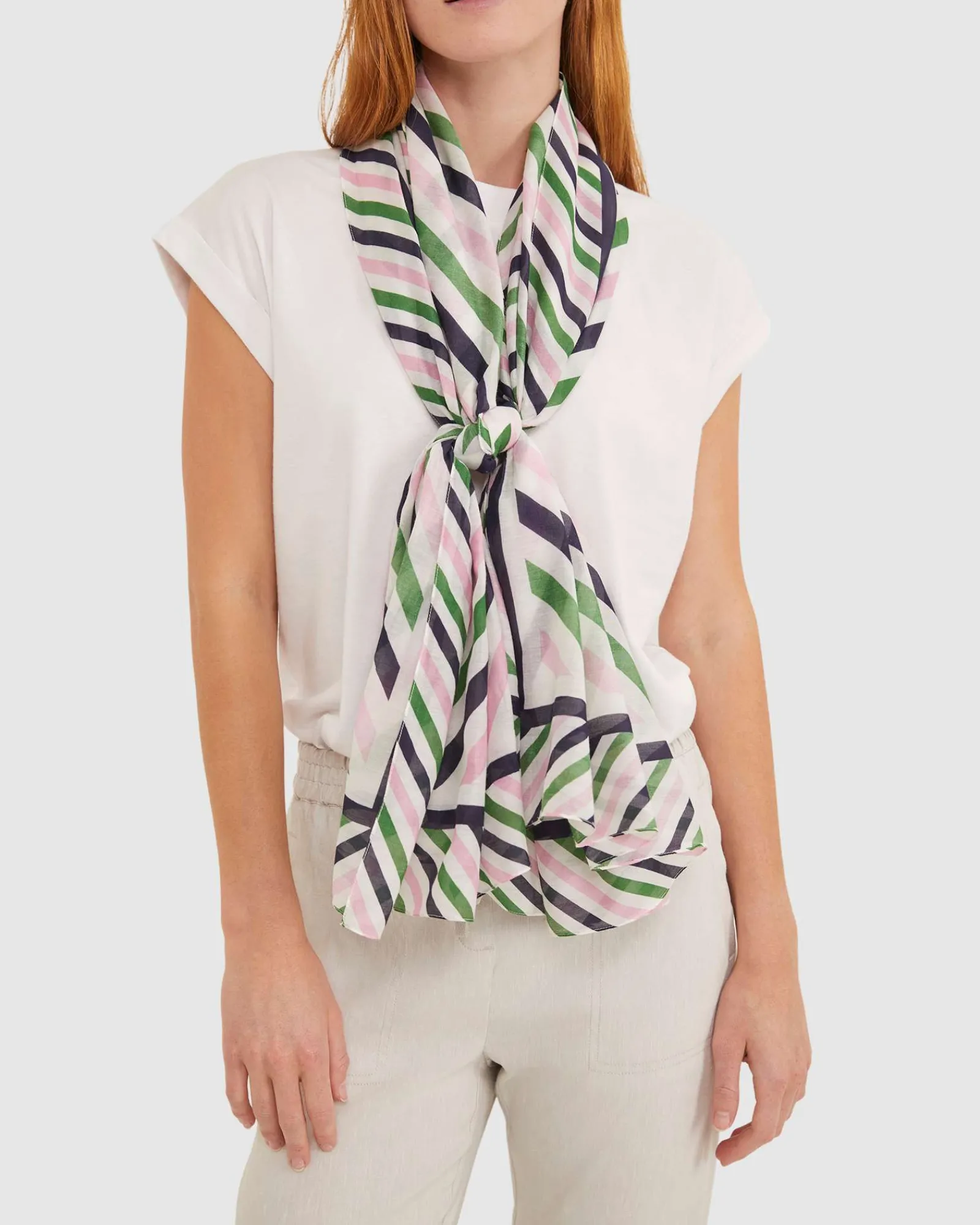 Hot Sportscraft Lexi Cotton Silk Sarong in Green