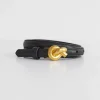 Outlet Sportscraft Libby Leather Belt in Black