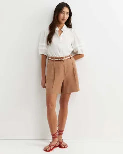 Sale Sportscraft Lilou Linen Short in Tan
