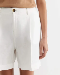 Discount Sportscraft Lilou Linen Short in White