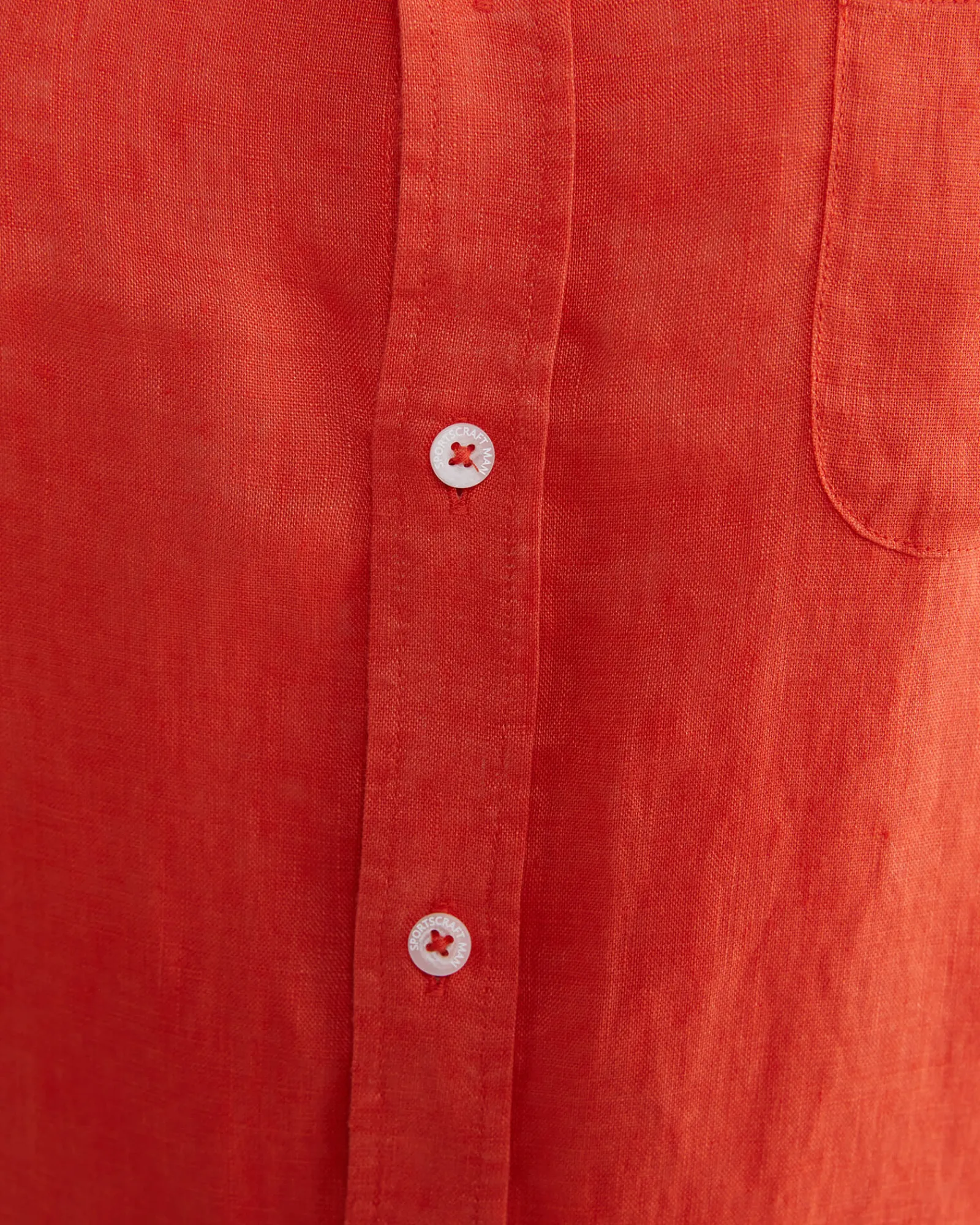 Hot Sportscraft Linen Long Sleeve Shirt in Red