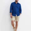 Sale Sportscraft Long Sleeve Linen Shirt in Lapis