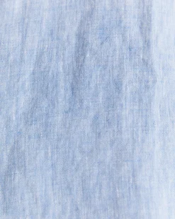 Fashion Sportscraft Long Sleeve Linen Shirt in Chambray